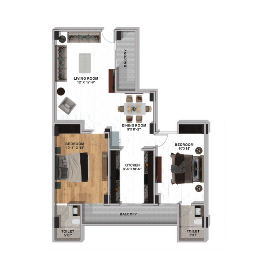 2BHK Type A